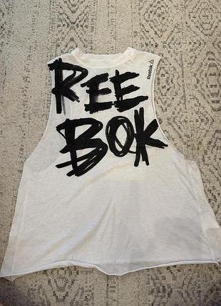 Біла бавовняна майка reebok s