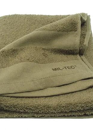 Полотенце армейское быстросохнущее mil-tec 110x50 oliva 16011001