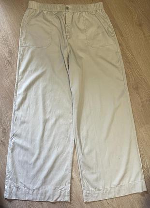 Натуральные брюки свободного кроя тенсел/коттон