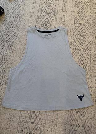 Under armour project rock майка жіноча ніжно-блакитна s