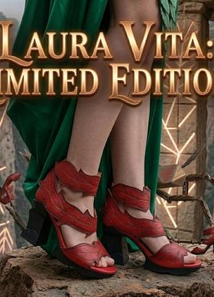 Laura vitaetaжные туфли на причудливых каблуках.изготовлены из натуральной кожи