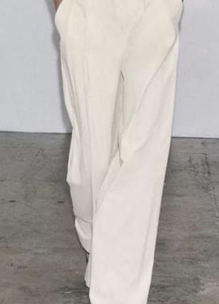Брюки плащовка zara