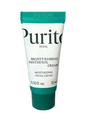 Крем для лица с пантенолом purito seoul mighty bamboo panthenol cream mini 15 ml