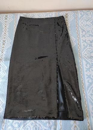 Спідниця з паєтками h&m, р. 38