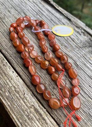 Галтовка сердолик нитка заготовка