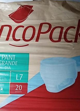 Труси-підгузки incopack pant grande dia для дорослих трусы подгузники для взрослых