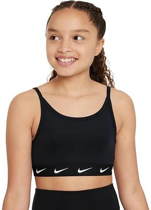 Nike дитячий спортивний топ-бра чорний