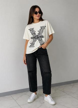 Хлопковая футболка oversized john richmond