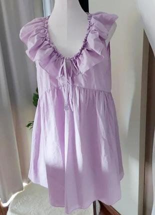 Легкое платье poplin zara