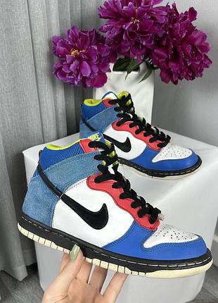 Дитячі оригінальні високі кросівки nike dunk high