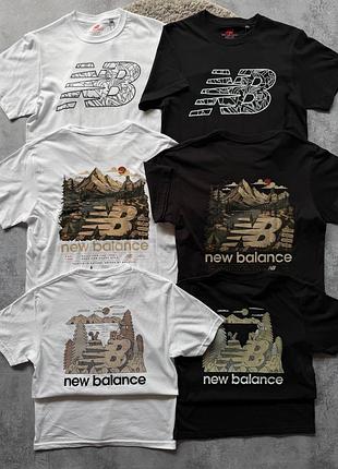 Стильна чоловіча футболка new balance — брендова футболка на літо