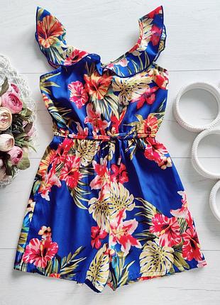 7-8 лет, рост 128 см красивый легкий летний комбинезон для девочки primark (призрак) артикул 27542