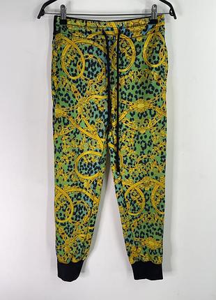 Versace jeans couture leo chain barocco  pattern print women track pants xs size