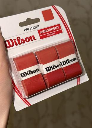 Намотка на ракетку wilson помаранчева