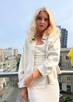 Замшева сорочка zara