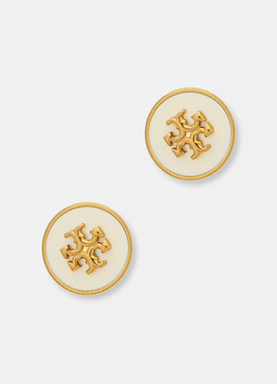 Серьги tory burch торри буш золото