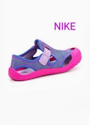 Крутые стильные сандалии бренда nike sunray protect мраморный принт uk 2,5 eur 18,5