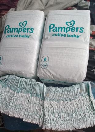 Подгузники pampers active baby