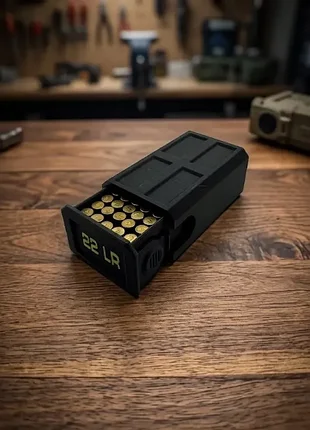Коробка для патронов 22lr на 50 патронов, карманный органайзер контейнер кейс для хранения и транспортировки
