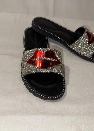 Шлепанцы * fashion * стразы резина р.37 (24.00)
