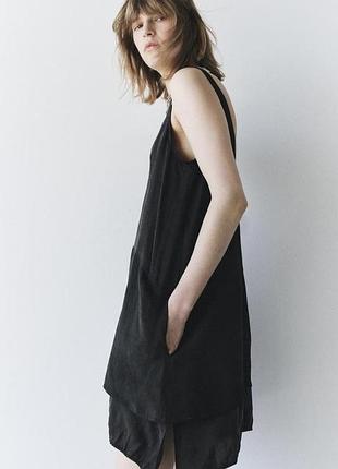 Коротка асиметрична сукня zw zara