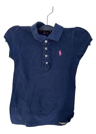 Polo ralph lauren стильное детское поло для девочки 6 лет