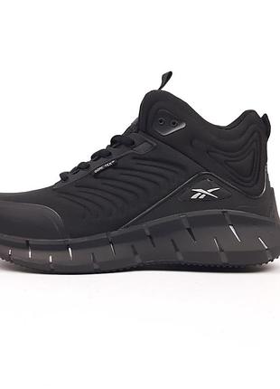 Reebok zig kinetica високі чорні з білим