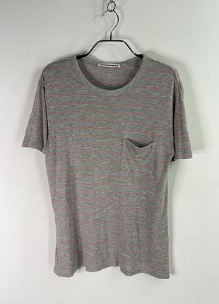 Alexander wang pocket tee viscose/linen women’s t-shirt xs size