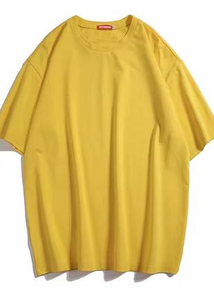 Женская футболка из 100% хлопка. цвет желтый.