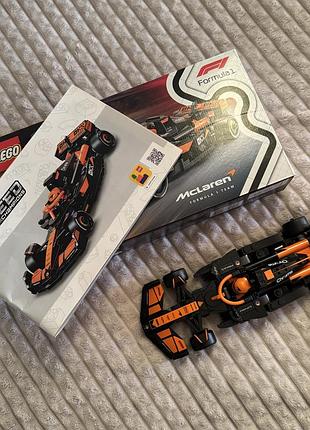 Конструктор lego speed​​champions автомобиль для гонки mclaren f1