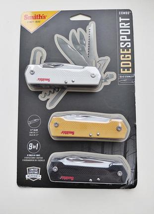 Набор сложных ножей-мультитул smith's 3-pack multi-tool knife combo sp-51317. оригинал из сша. новый 3