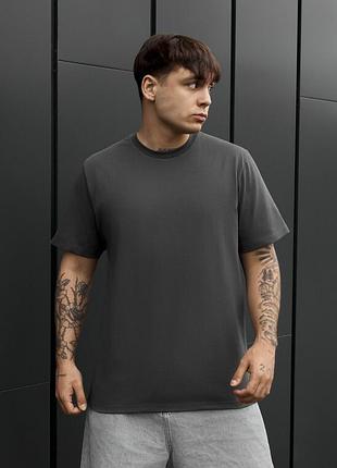 Мужская хлопковая футболка staff dark gray