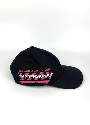 Кепка, бейсболка, снепбек off-white impressionism pre ss\19, off white, офф вайт оригинал