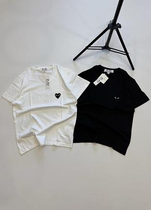 Comme des garcons play футболка | футболка з сердечком кдг плей