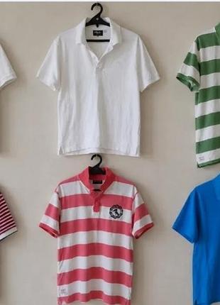 Комплект брендированных мужских поло 6 шт jack &amp;jones, fila, kappa