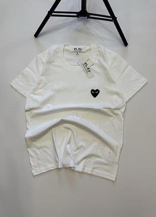 Comme des garcons play футболка | футболка з сердечком кдг плей
