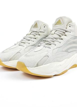 Adidas yeezy boost 700 високі сірі на білій