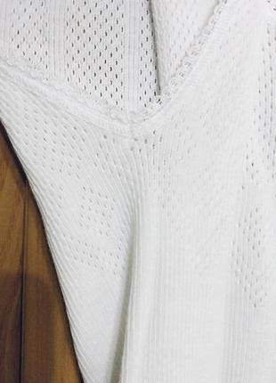 Бесшовная бельевая трикотажная майка, бретели , cotton peigne, франция оригинал3 фото