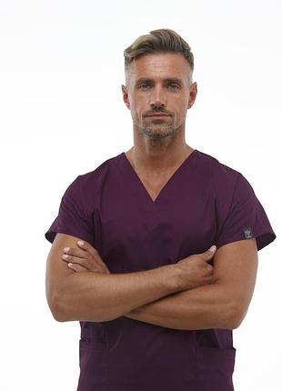 Медицинский топ 01 баклажан