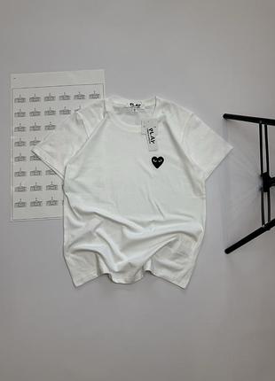 Comme des garcons play футболка | футболка з сердечком кдг плей