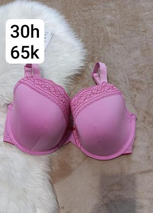 Бюстгальтер уплотненный классический базовый сток 30h 65k