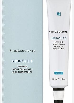 Нічний антивіковий крем skinceuticals retinol 0.3, 30 мл