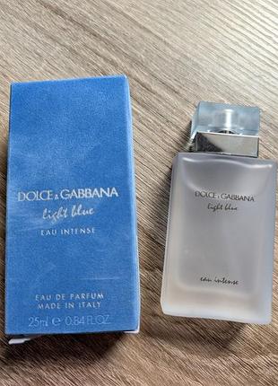 Dolce gabbana light blue eau intense духи парфуми 25 ml
