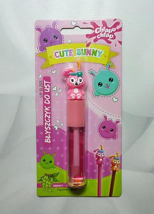 Блиск для губ chlapu chlap cute bunny для дівчинки з прикрасою