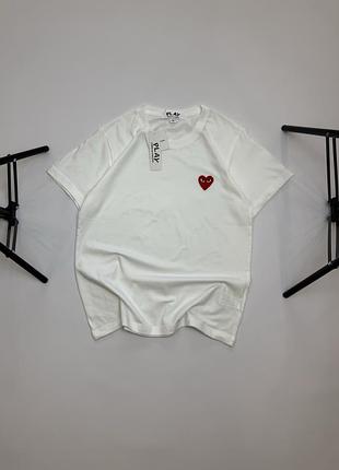 Comme des garcons play футболка | футболка з сердечком кдг плей