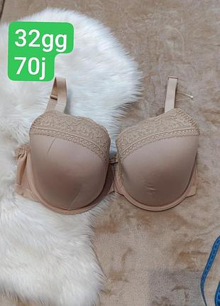 Бюстгальтер уплотненный классический базовый сток 32gg 70j