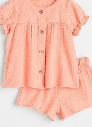 Літній костюм h&m розмір 68(3-6м, буде довше) стан- ідеальний