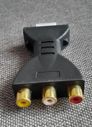 Відеоаудіоадаптер hdmi та 3 rca тюльпан