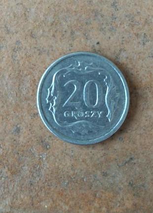 Монета 20 грошей 2000 року