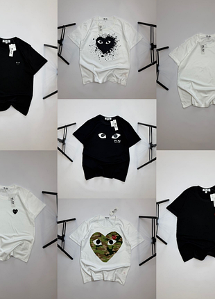 Футболка cdg play camo / comme des garcons t-shirt камуфляж 2xl (185 см)